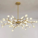 2024 Modern Pendant lights Gold Black tree branch Chandeliers room decor Bedroom Dining Living Room Luster Lamp Home Decoration