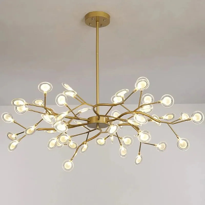 2024 Modern Pendant lights Gold Black tree branch Chandeliers room decor Bedroom Dining Living Room Luster Lamp Home Decoration - vue 2 sur 9