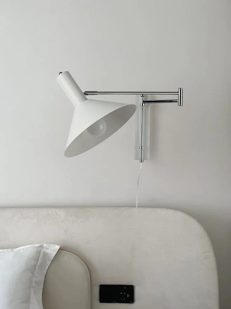 LED-Wandleuchte Vintage Rotierbar Faltbar für Hotel - vue 2 sur 12