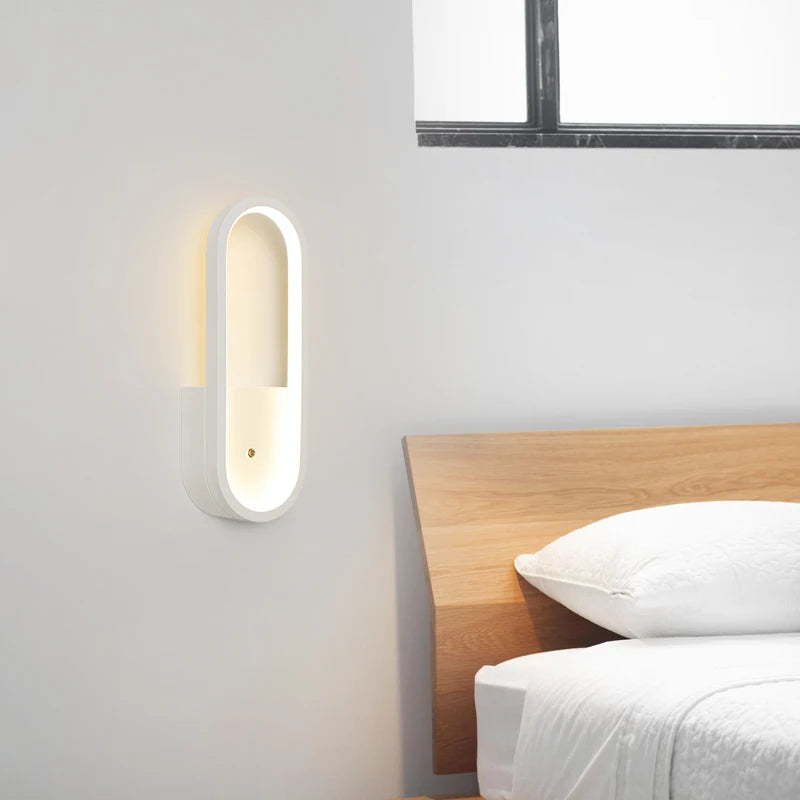 Moderne minimalistische dekorative Wandleuchte mit Mondschatten - vue 5 sur 14