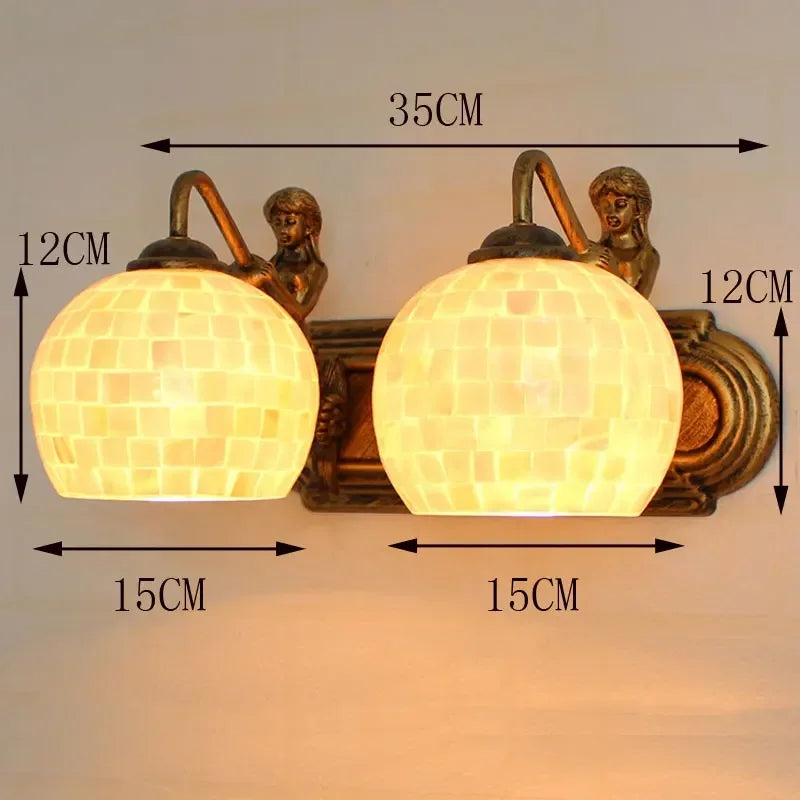 Dekorative Boho-Retro-Wandleuchten handgefertigt - vue 11 sur 13