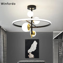 lustre led moderne nordique simple boule pour intérieur