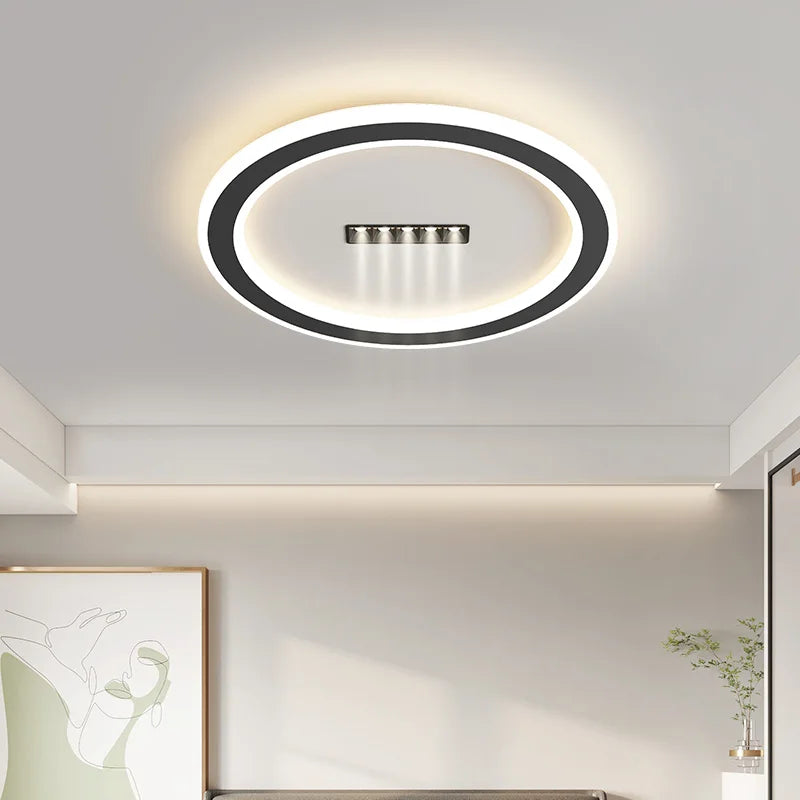 lustre led avec projecteur pour éclairage intérieur - vue 3 sur 14