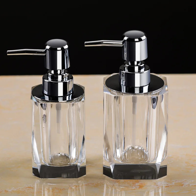 distributeur de savon en verre pour salle de bain créatif et pratique - vue 4 sur 12