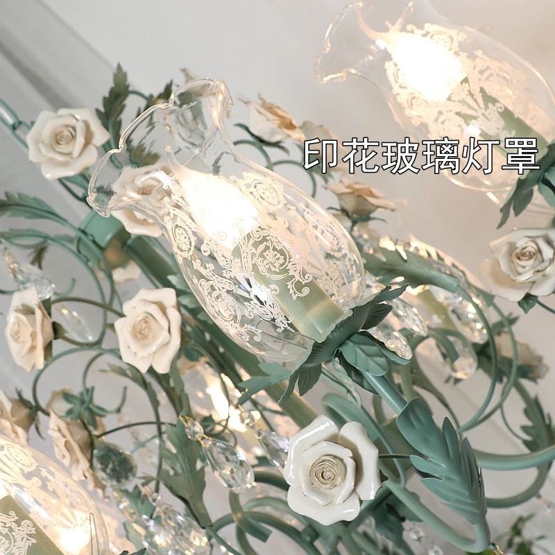 lustre en cristal français style nordique pour éclairage élégant - vue 7 sur 10