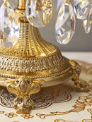 lampe de chevet luxe couronne cristal décoration élégante pour chambre