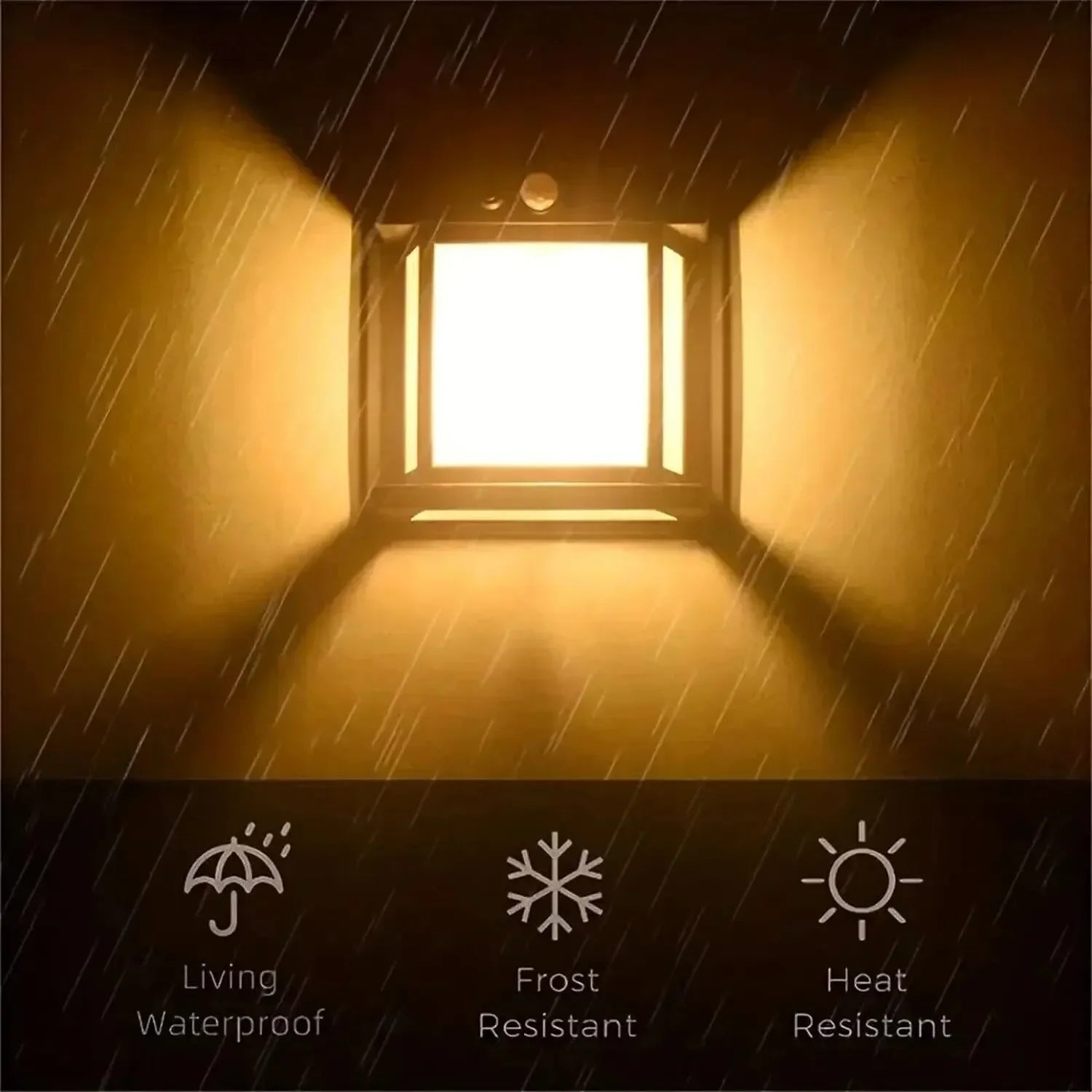 lampe de nuit solaire en tungstène trois modes étanche pour jardin - vue 10 sur 10