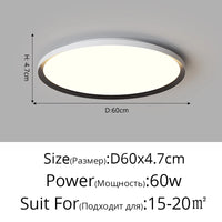 Ultraflache runde LED-Deckenleuchte modern ohne Stroboskop-Schutz