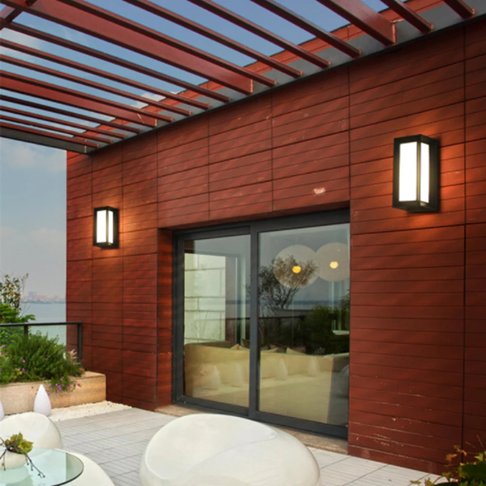 applique murale led étanche pour extérieur jardin patio - vue 5 sur 7