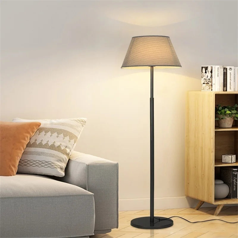 lampe de sol minimaliste de luxe avec table verticale réglable - vue 6 sur 14