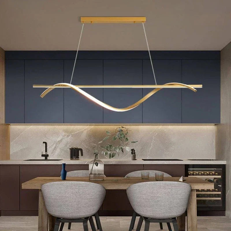 lampe led suspendue design moderne luminaire décoratif idéal hôtel - vue 6 sur 12