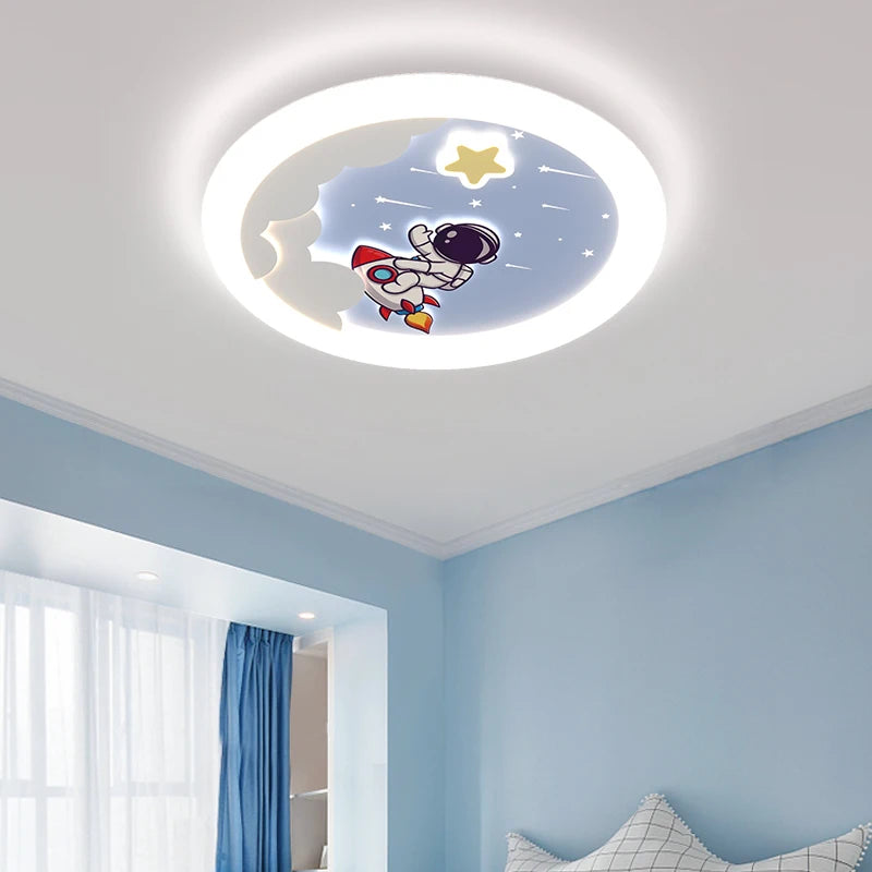 Plafonnier Astronaut für das Kinderzimmer, verspieltes und sicheres Design - vue 4 sur 7