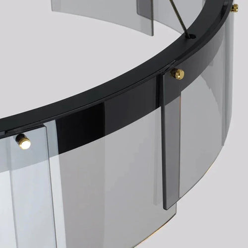 Moderne Glasspendelleuchte für elegantes und minimalistisches Licht - vue 9 sur 9