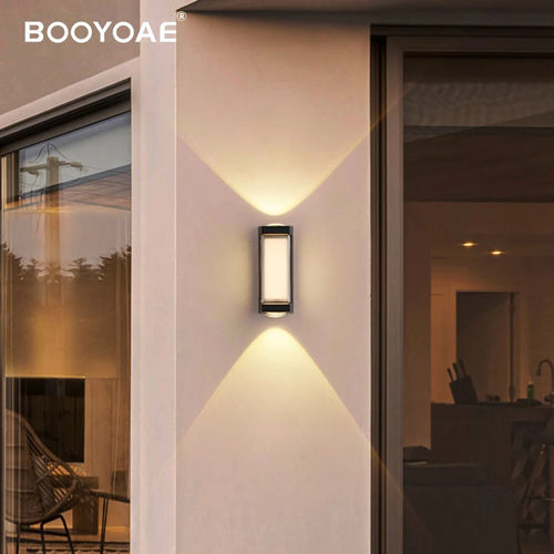 Applique murale étanche moderne IP65 porche allée balcon lumière porte d'entrée garage porche décoration de jardin éclairage applique murale extérieure - vue 3 sur 6