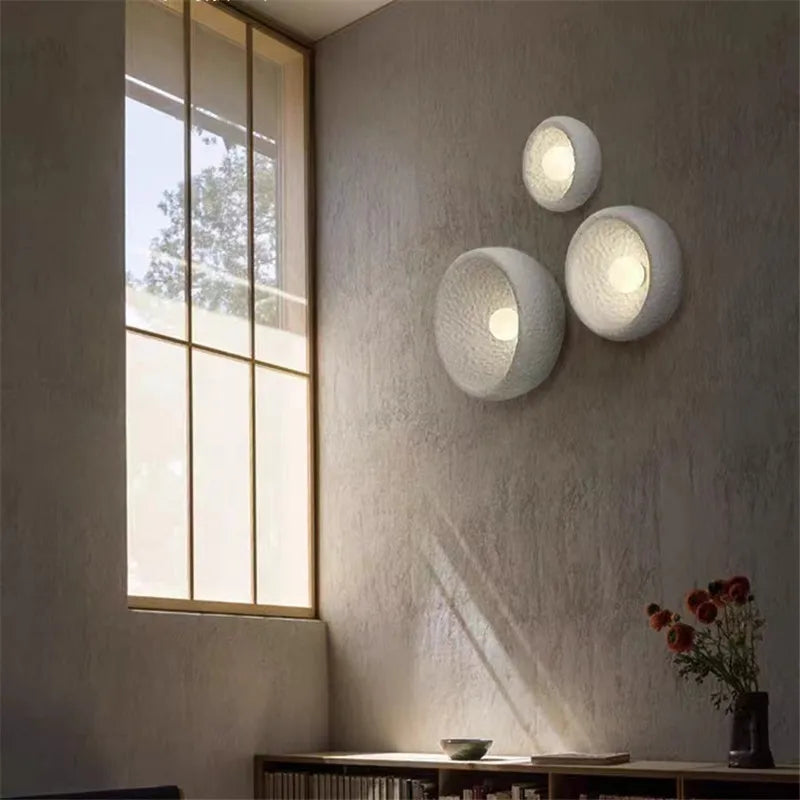 applique murale japonaise en pierre style wabi sabi décor intérieur - vue 2 sur 6