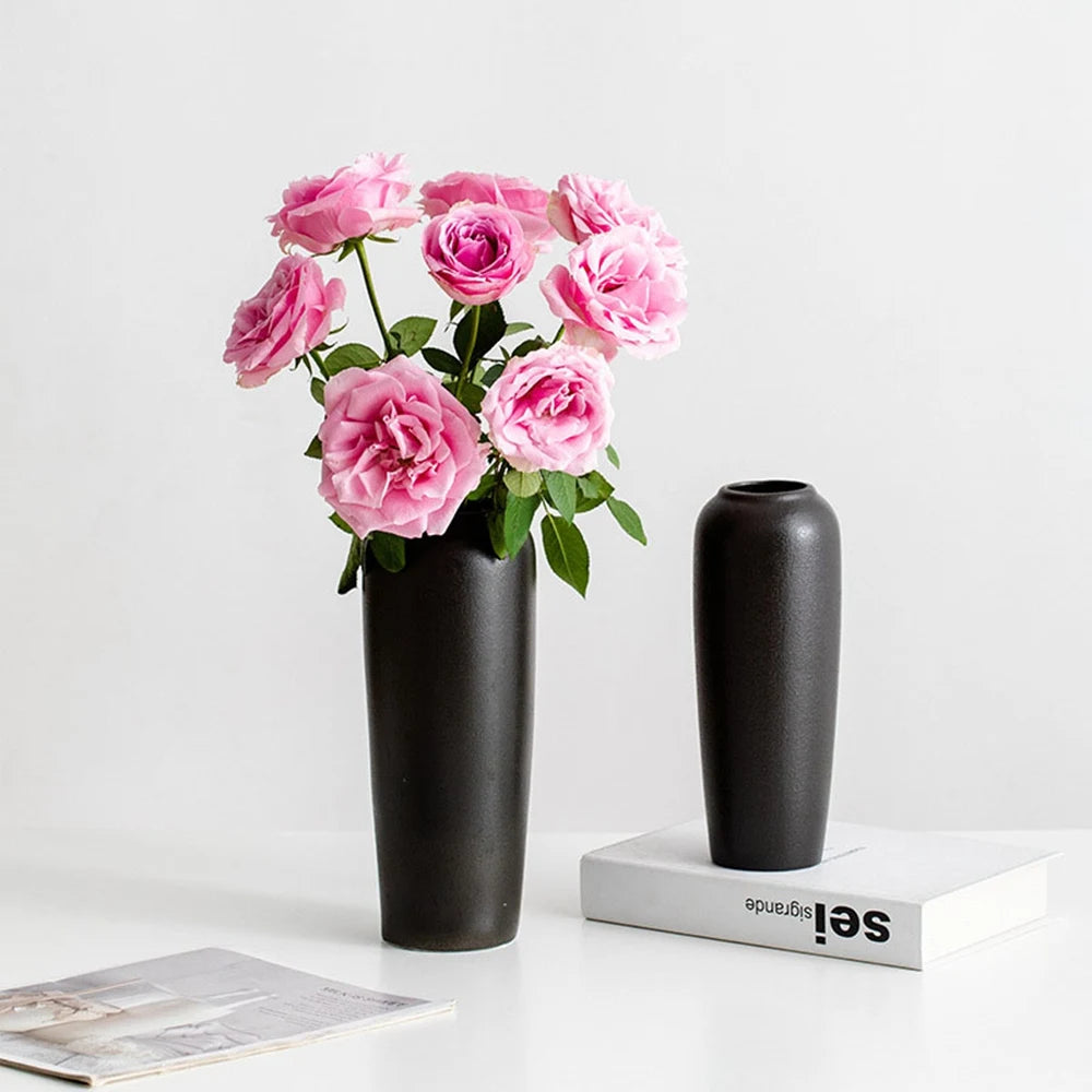 vase en céramique moderne pour arrangement floral décoratif