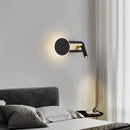 applique murale led nordique moderne rotative 350° avec interrupteur