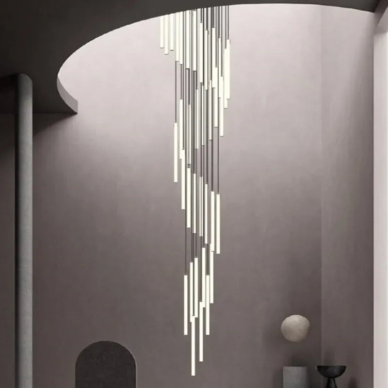 lustre moderne à led pour espaces de grande hauteur - vue 5 sur 14