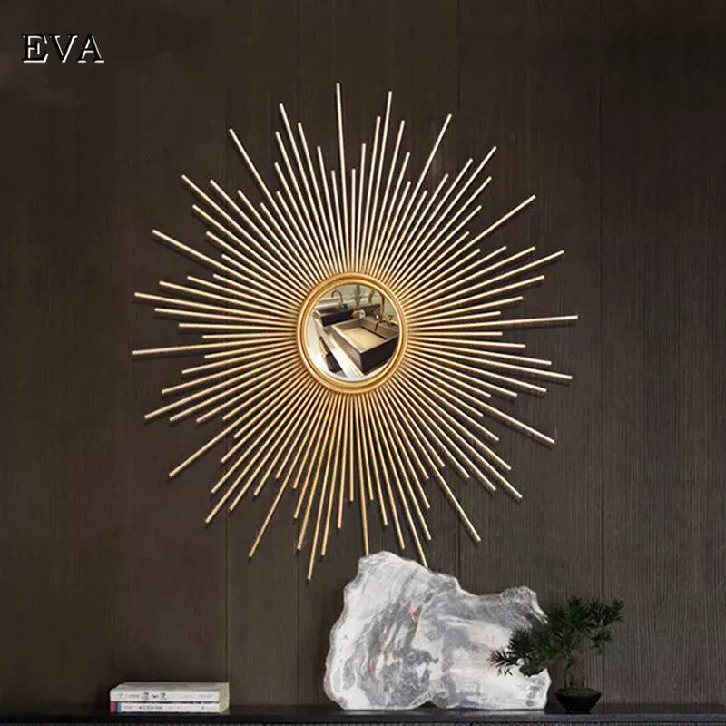 miroir décoratif en métal pour décoration murale créative - vue 7 sur 7