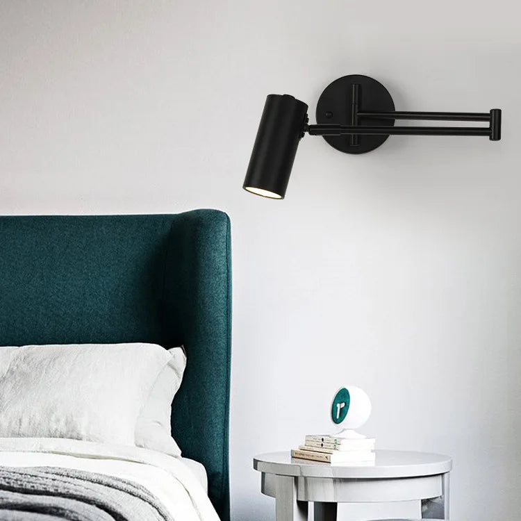 applique murale led moderne en fer pour lecture et décoration - vue 5 sur 10