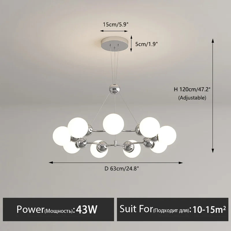 Moderne LED-Pendelleuchte für elegante Innendekoration - vue 10 sur 22