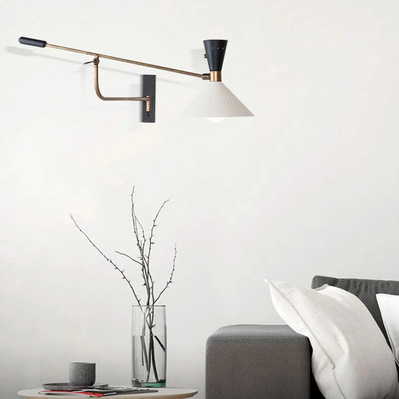 applique murale rétro nordique design pour éclairage intérieur décoratif - vue 5 sur 7