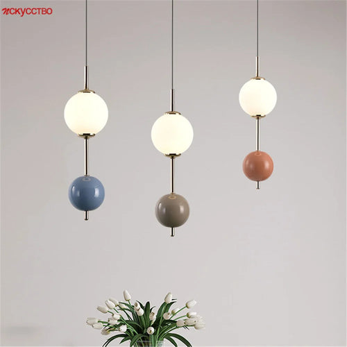 suspension led minimaliste en forme de gourde pour décoration intérieure