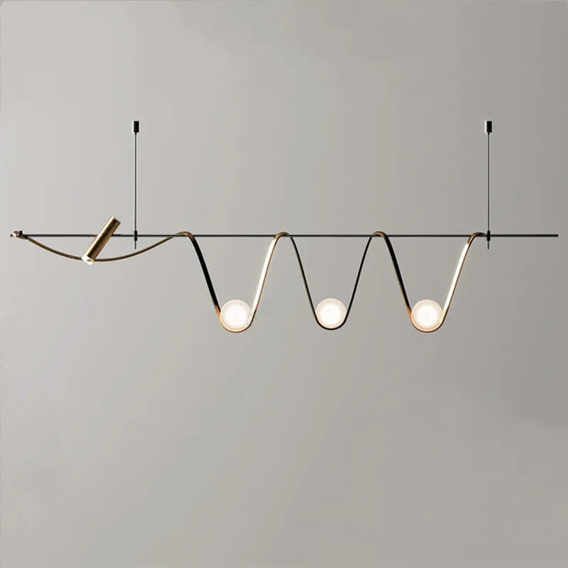 suspension créative minimaliste à led pour éclairage intérieur - vue 4 sur 9