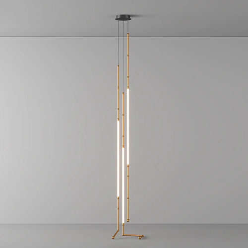 Art-Déco-Kronleuchter aus schwarzem Metall mit LED-Beleuchtung - vue 4 sur 16
