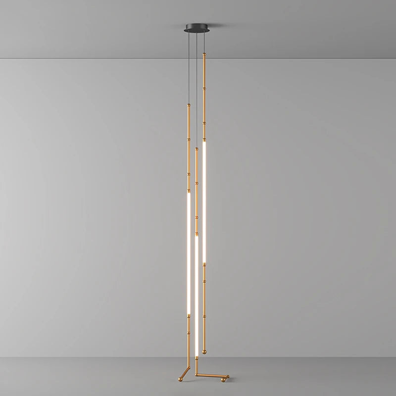 Art-Déco-Kronleuchter aus schwarzem Metall mit LED-Beleuchtung - vue 3 sur 16