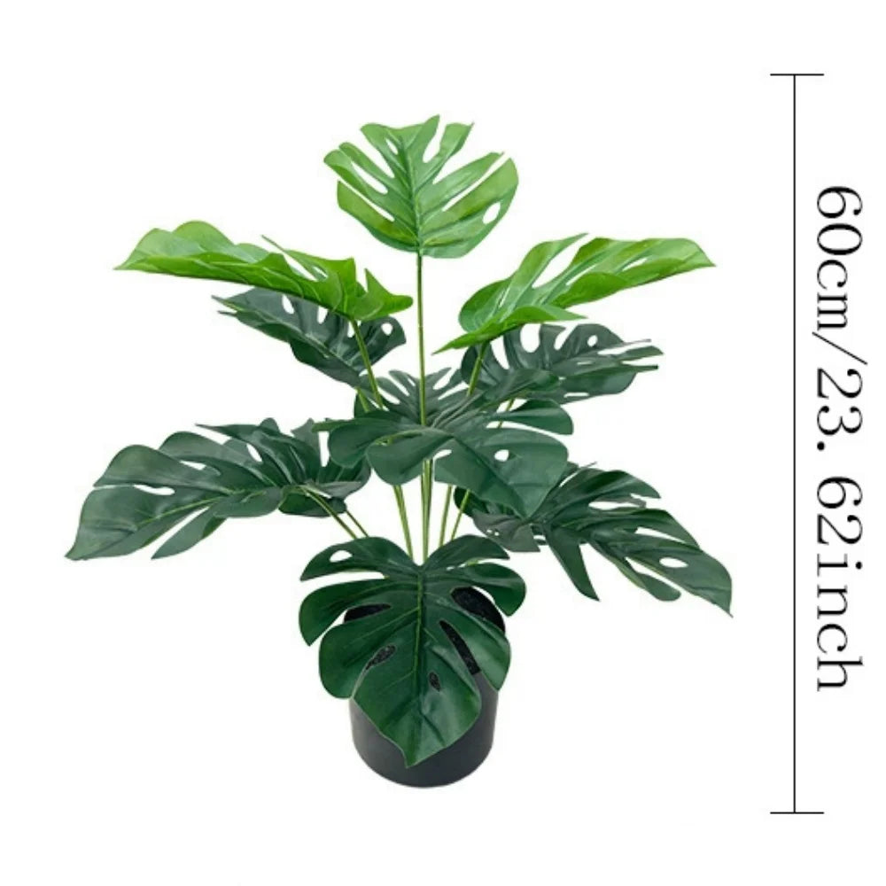 plante artificielle feuilles de tortue pour décoration intérieure - vue 12 sur 25