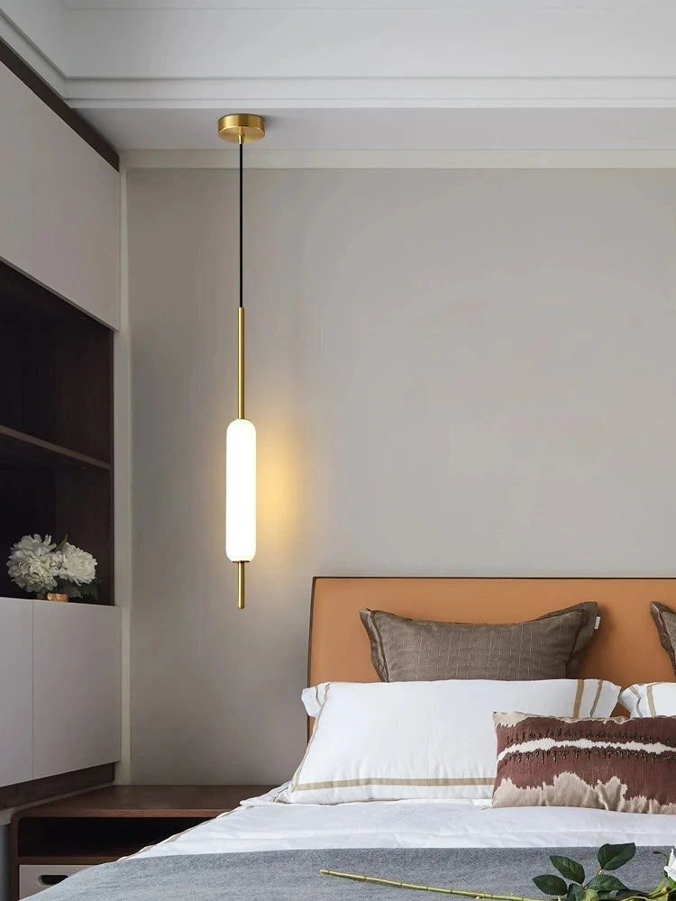 lampe suspendue moderne nordique en métal et verre double tête - vue 5 sur 10
