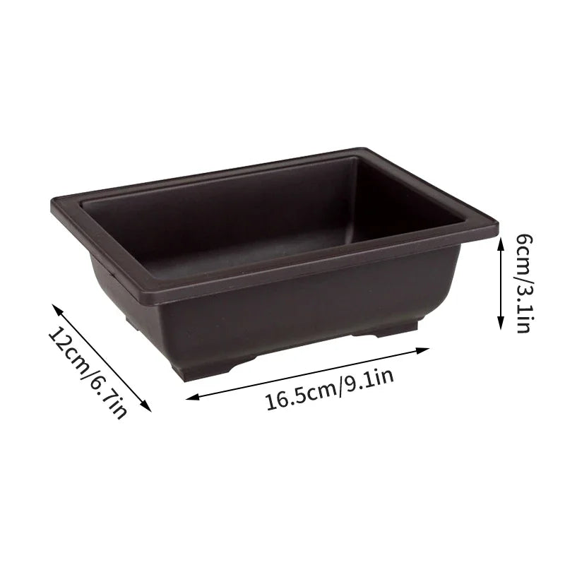 pots de fleurs rectangulaires imitation argile pour jardin extérieur - vue 23 sur 30