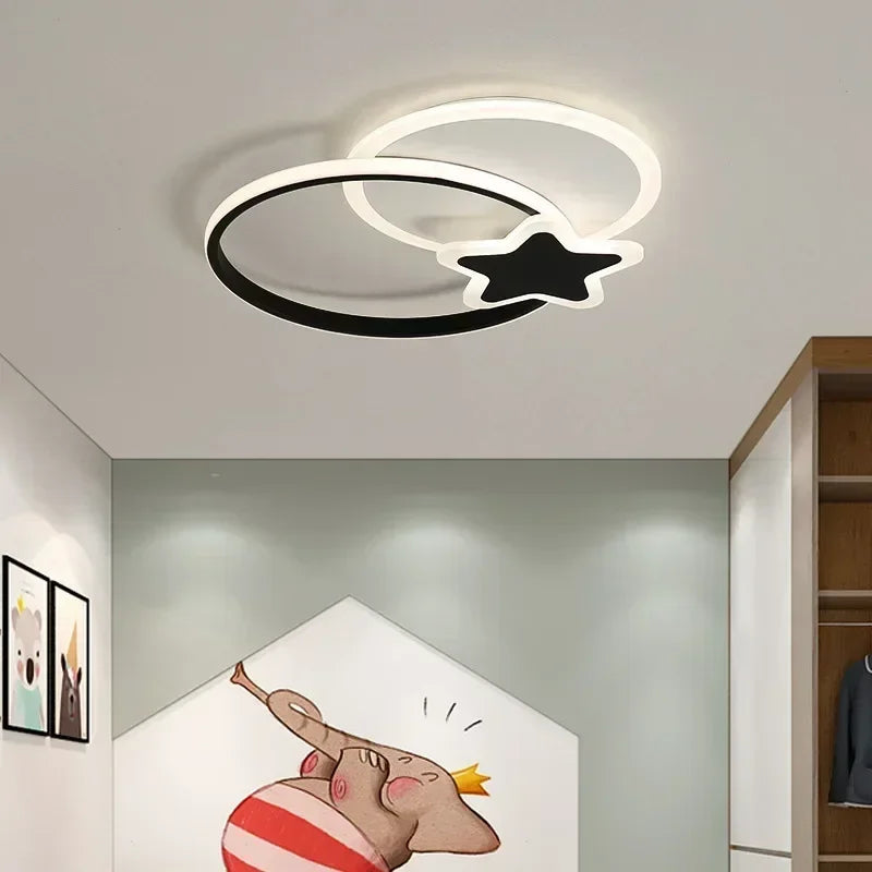 Plafonnier moderne à LEDs pour enfants chambre salon salle à manger chambre étude allée - vue 4 sur 24