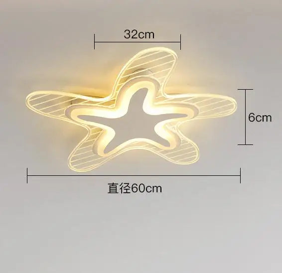 plafonnier étoile led pour décoration et éclairage intérieur - vue 8 sur 12