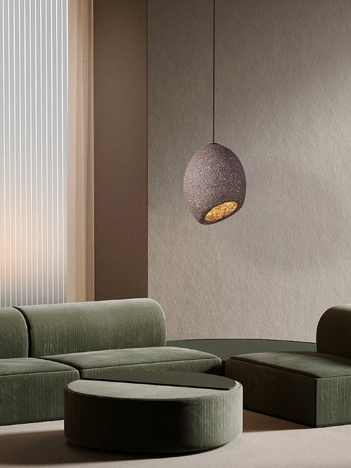 LED-Kronleuchter im nordischen Wabi Sabi Stil für Café und Restaurant - vue 4 sur 10