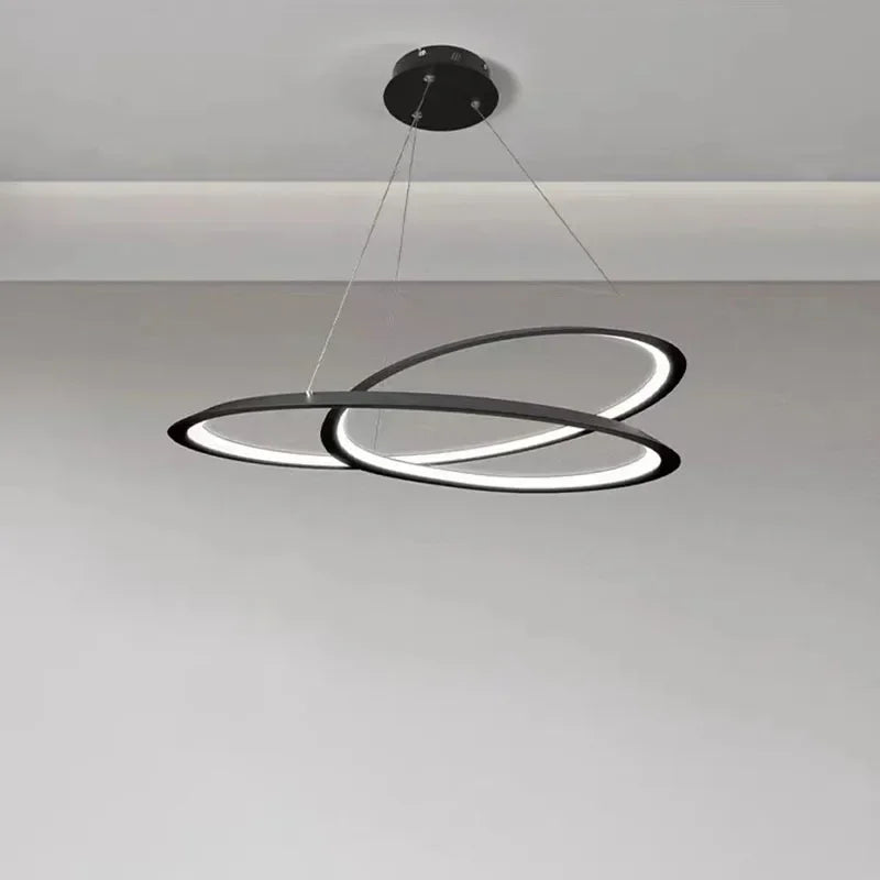 lustre led suspendu design moderne luminaire décoratif intérieur - vue 5 sur 8