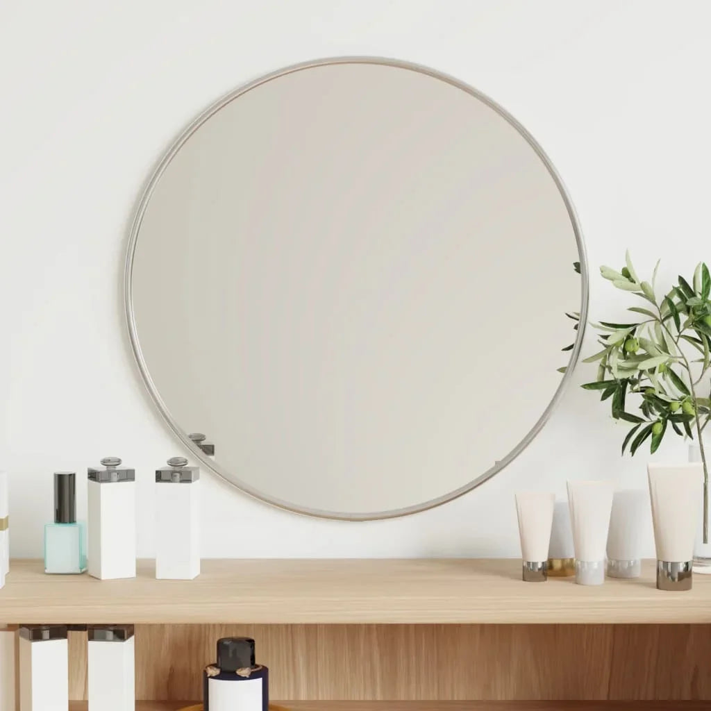 miroir mural rond pour décoration intérieure avec sticker décoratif - vue 8 sur 7