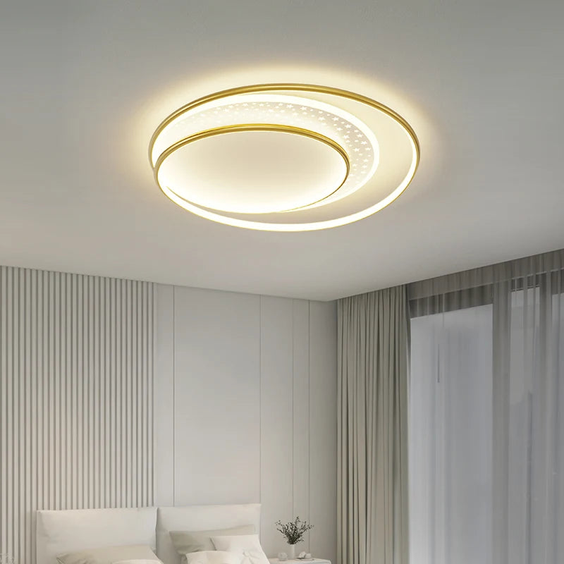 plafonnier led créatif en forme de lampes étoiles rondes