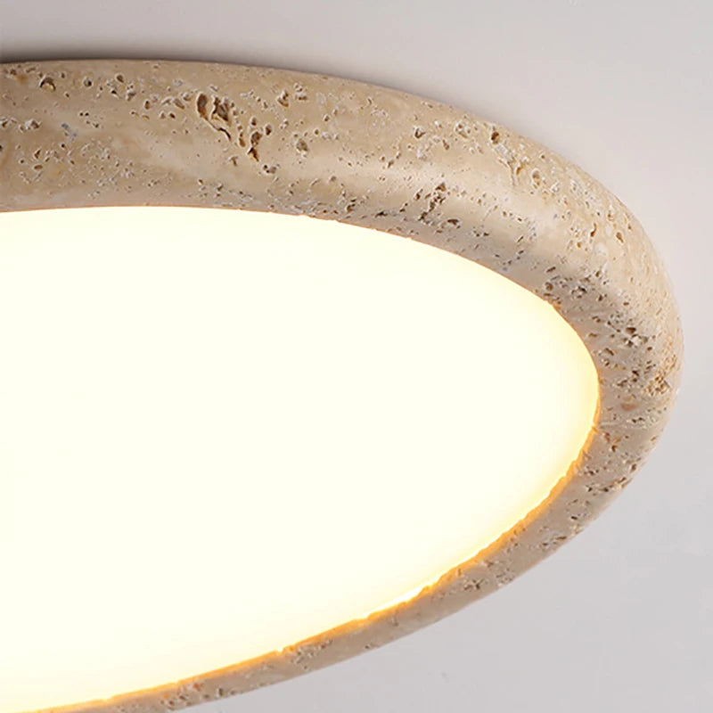 plafonnier led en pierre naturelle style minimaliste - vue 6 sur 7