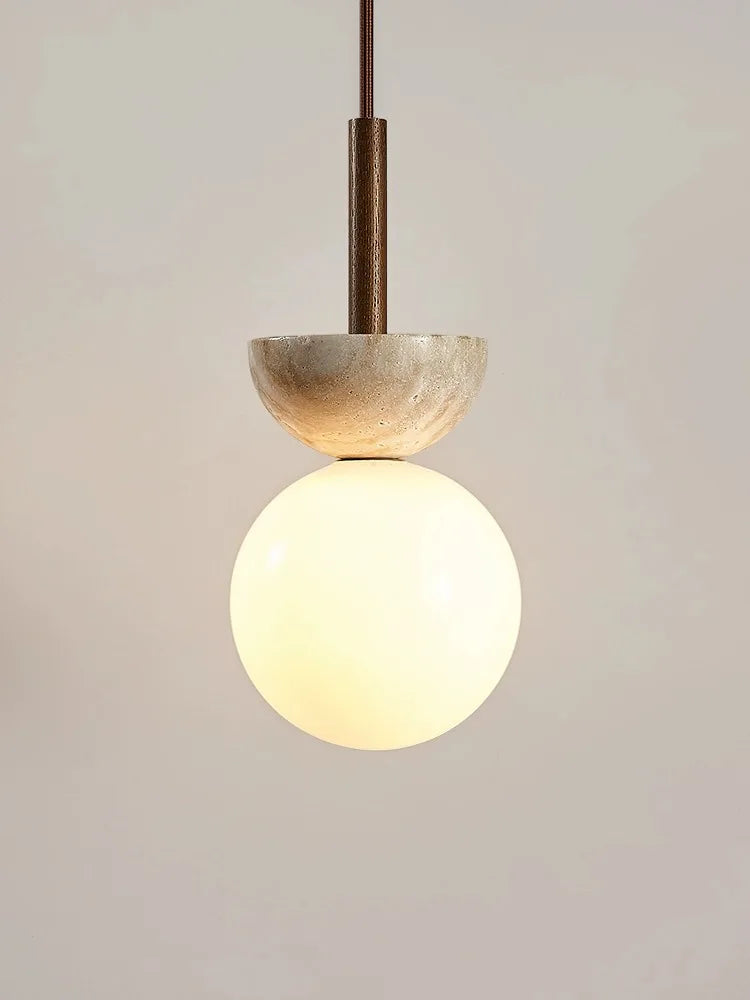 Suspension LED Style crème - vue 3 sur 7