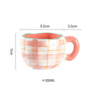 Mug ceramique style coreen motif irregulier creatif