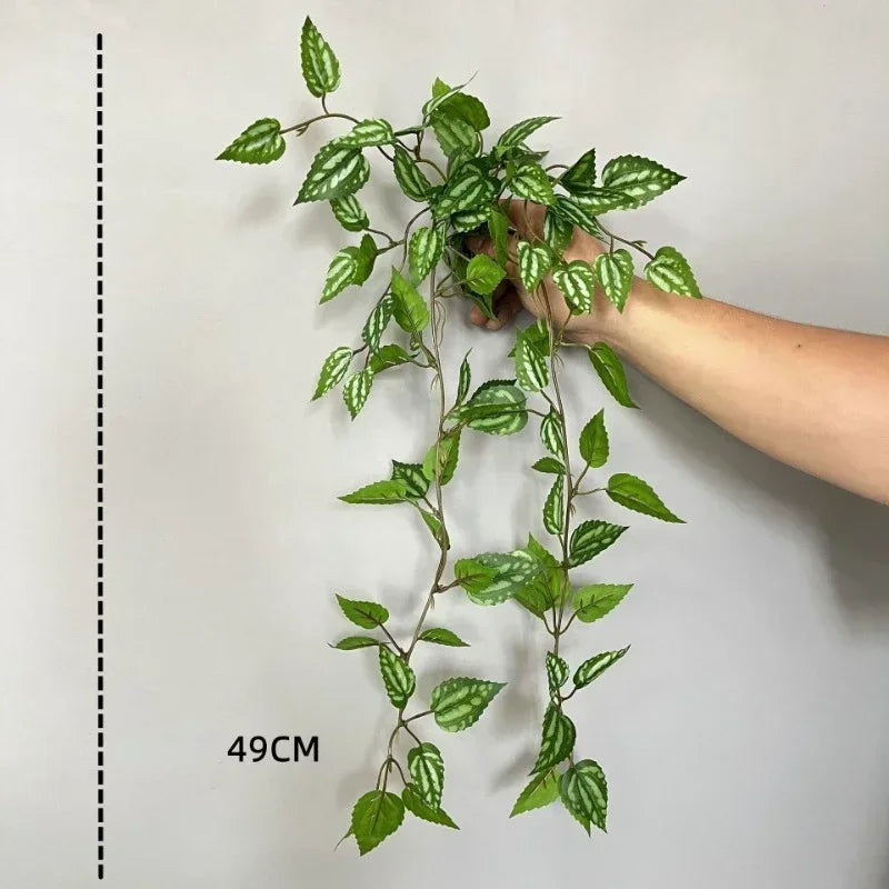 feuilles de pastèque en plastique pour décoration intérieure et extérieure