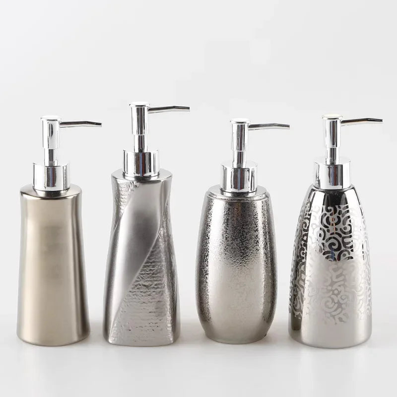 bouteille en céramique pour lotion et gel douche - vue 2 sur 12