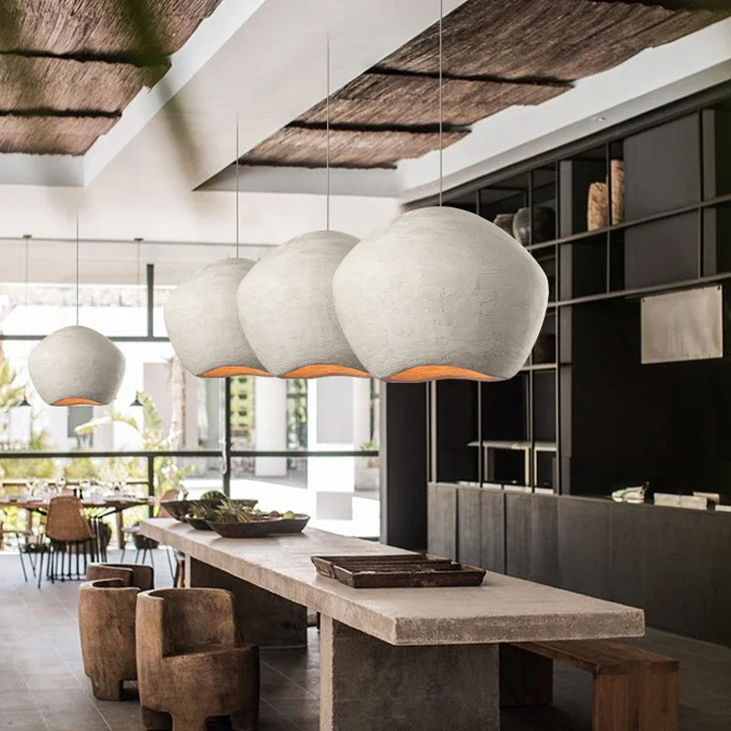 Suspension Minimalisme nordique Wabi Sabi LED - vue 5 sur 8