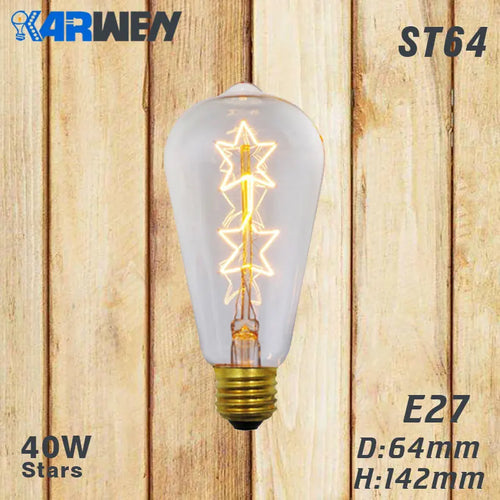 Vintage Edison LED-Leuchtmittel Filament 6er-Set