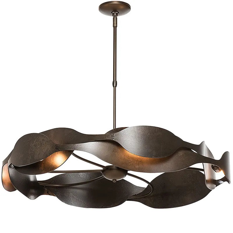 luxe italienne métal artistique suspendue led restaurant hôtel éclairage