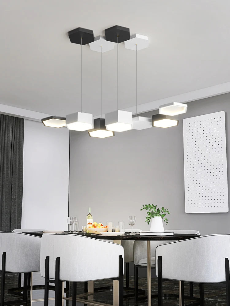 lampe de salon minimaliste moderne lampes géométriques créatives de styliste - vue 4 sur 10