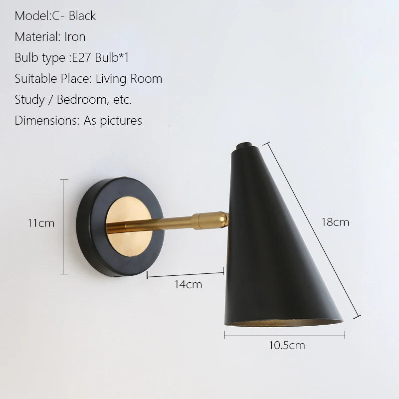 applique murale réglable moderne en fer pour intérieur - vue 10 sur 13
