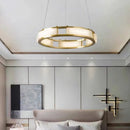 Runder LED-Marmor-Kronleuchter postmodern dimmbar